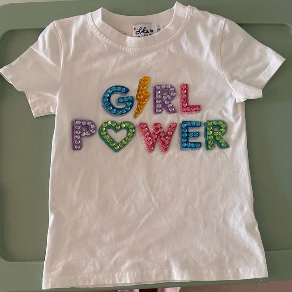 Lola + The Boys Multicolor 'Girl Power' Tee